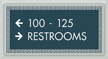 Optik Directional Sign, 5.625 in. x 10.375 in.