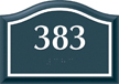 Santera HT Room Number Sign w/Border, 3.5 in. x 5 in.