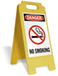 Danger No Smoking with Graphic Free-Standing Sign