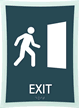Exit Sign, 11.375 in. x 8.375 in.