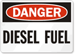 Danger Diesel Fuel Sign