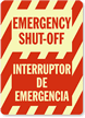 Emergency Shut-Off Sign