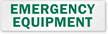 Magnetic Cabinet Label: Emergency Equipment