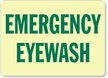 Emergency Eye Wash Sign