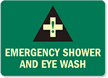 Emergency Shower and Eye Wash (graphic) Sign