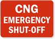 CNG Emergency Shut-Off Sign