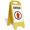 Enter (Up Arrow) Fold-Ups® Floor Sign