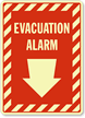 Evacuation Alarm Sign