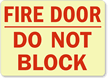 Fire Door Do Not Block