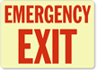 Emergency Exit Sign