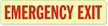 Emergency Exit Sign