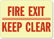 Fire Exit Keep Clear
