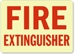 Fire Extinguisher (red on white)