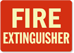 Fire Extinguisher (white on red)