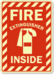 Fire Extinguisher Inside Sign