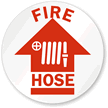 Fire Hose SlipSafe™ Floor Sign