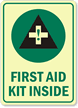 First Aid Kit Inside Sign