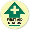 First Aid Station with Symbol Sign