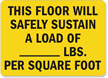 Floor Will Safely Sustain Load of Sign