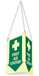 Glow-in-Dark First Aid and Eyewash Sign
