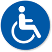 Handicap Symbol SlipSafe™ Floor Sign