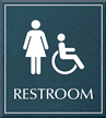 Restroom, Women/Handicapped, 8.625 in. x 7.75 in. Sign