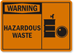 Warning Hazardous Waste Sign