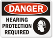Danger: Hearing Protection Required (with graphic)