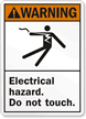Warning (ANSI) Electrical Hazard Sign