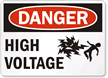 Danger High Voltage Sign