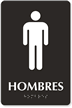 Bilingual Tactile Touch Braille Engraved Sign For Men