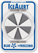 IceAlert Indicator Slip And Fall Pedestrian Safety Sign