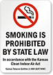 Kansas Smoking Prohibited Sign