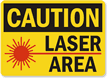 Caution Laser Area Sign