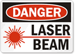 Danger Laser Beam Sign