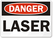 Danger Laser Sign