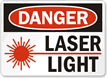 Danger Laser Light Sign