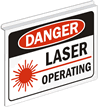 Danger Laser Operating (with graphic)