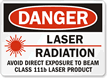 Danger Laser Radiation Avoid Direct Exposure Sign