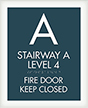 Stairway w/Level Indicator Sign