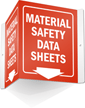 Material Safety Data Sheets with Down Arrow Sign