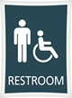 Restroom Men Handicapped Sign