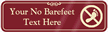 No Barefeet Symbol Sign