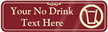 No Drink Symbol Sign