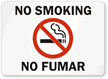 No Smoking / No Fumar (symbol) Sign