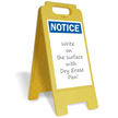 Notice FloorBoss XL™ Free-Standing Sign