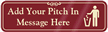 Pitch In Symbol Sign