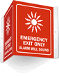 Emergency Exit Only (with graphic)