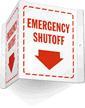 Emergency Shutoff Sign