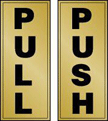 Pull Push Set Sign